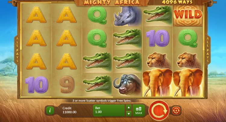 Basisspel Mighty Africa spel van Playson