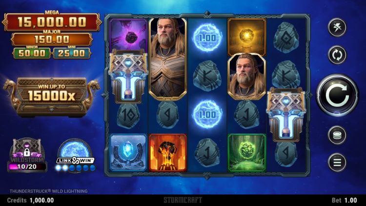 Casino spel Thunderstruck Wild Lightning van Microgaming