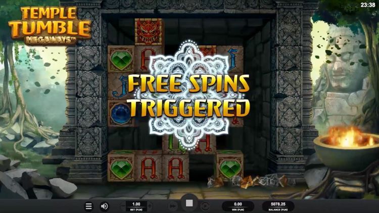 Temple Tumble Megaways free spins bonus