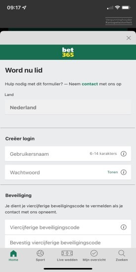 lid worden bij bet365