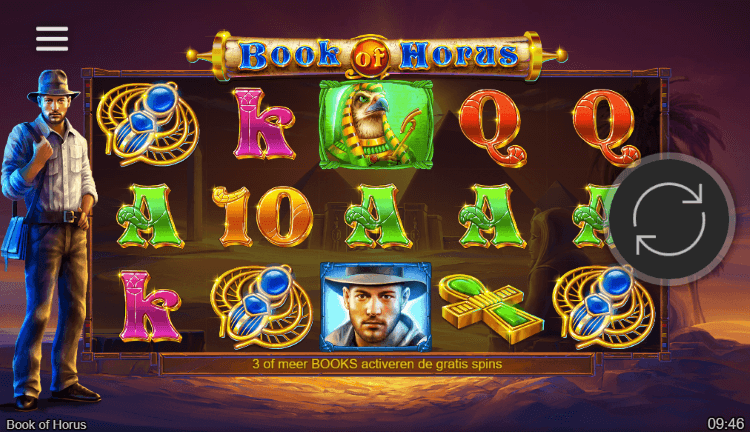 Book of Horus free spins bonus met expanding symbol