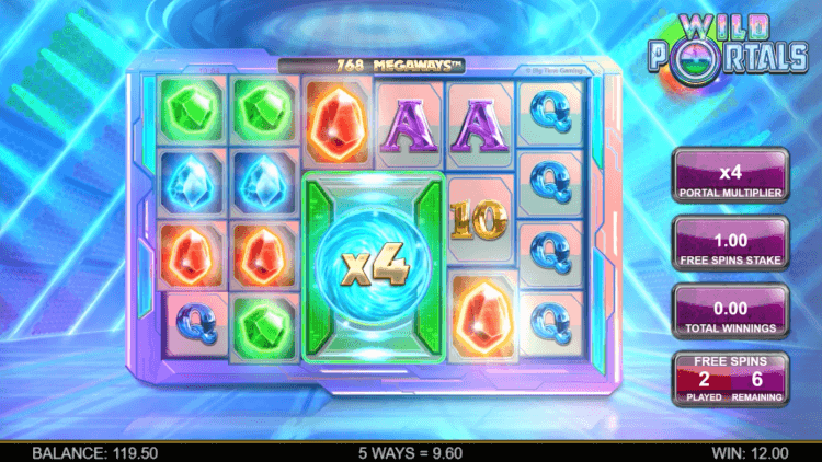 Wild Portals free spins bonus