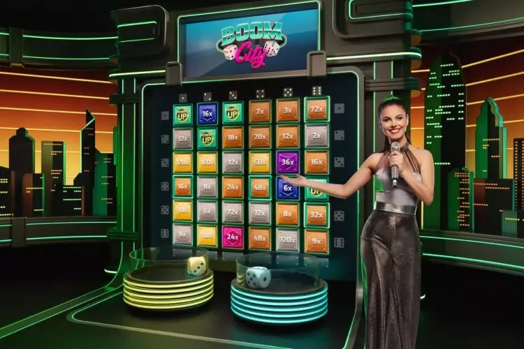 Live casino spel Boom City