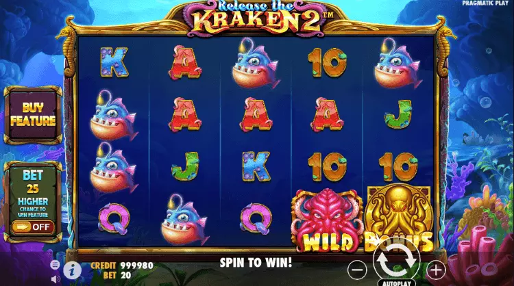 Release the Kraken 2 met wild respins