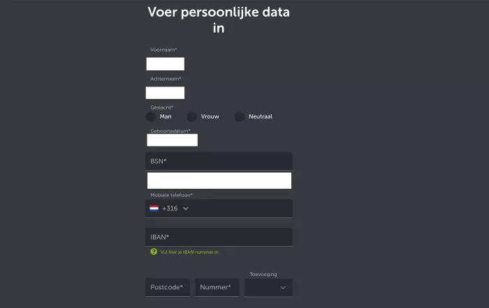 Account aanmaken bij Comeon casino