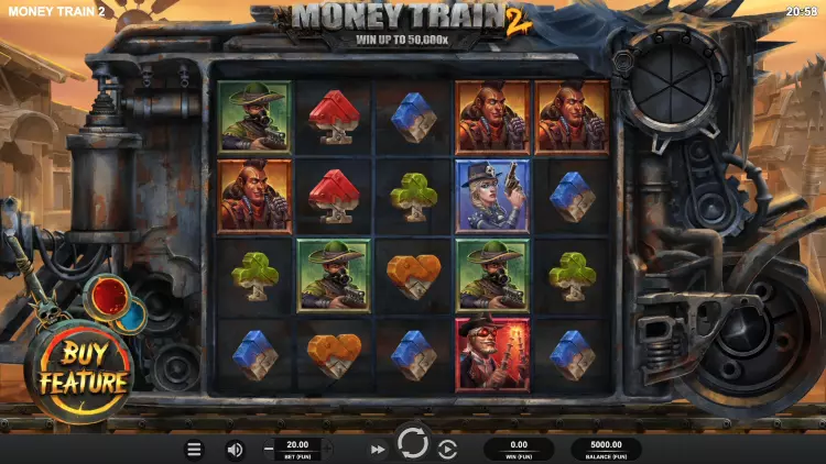 Het basisspel van de populaire gokkast Money Train 2