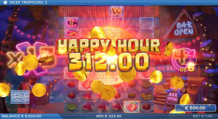 Tropicool 2 Happy Hour win