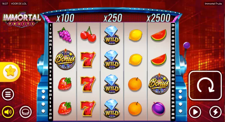 Online fruitmachine Immortal Fruits van Nolimit City