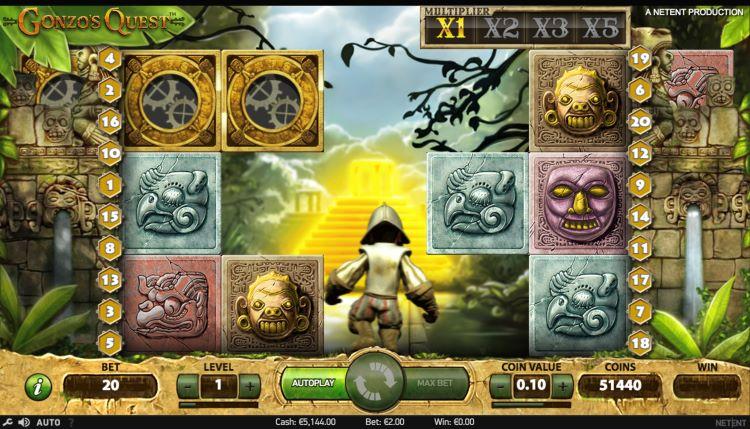 Jungle slot Gonzo's Quest van Netent