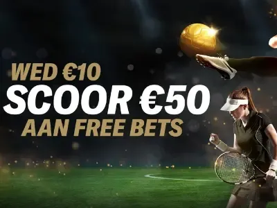 Tot €50 aan Free Bets welkomstbonus